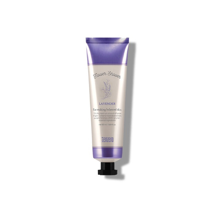 TENZERO FLOWER SHOWER HAND & NAIL CREAM LAVENDER - 50 ml