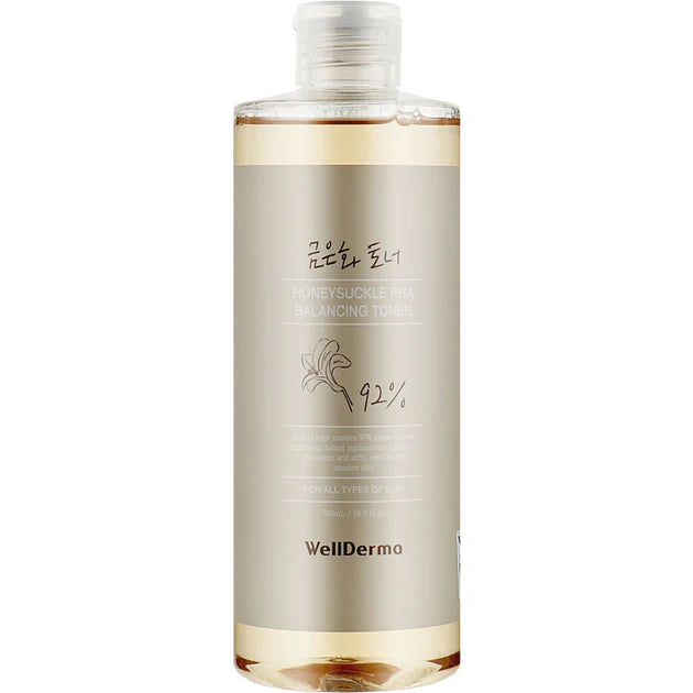 Wellderma Honeysuckle PHA Balancing Toner 500ml