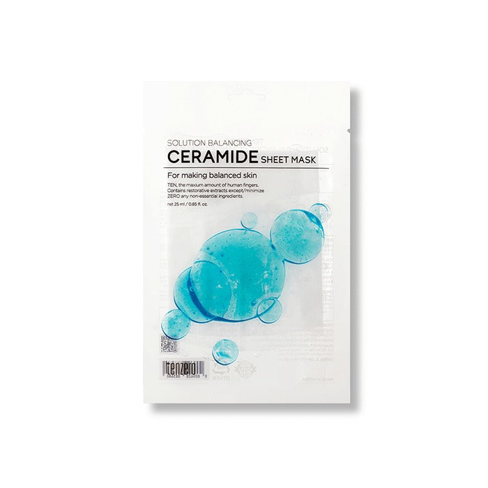 TENZERO SOLUTION BALANCING CERAMIDE SHEET MASK - 25 ml*10