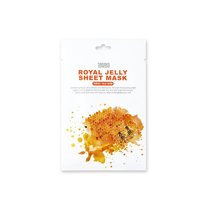 TENZERO ROYAL JELLY SHEET MASK - 25ml*10ea