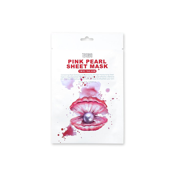 TENZERO PINK PEARL SHEET MASK - 25 ml*10ea