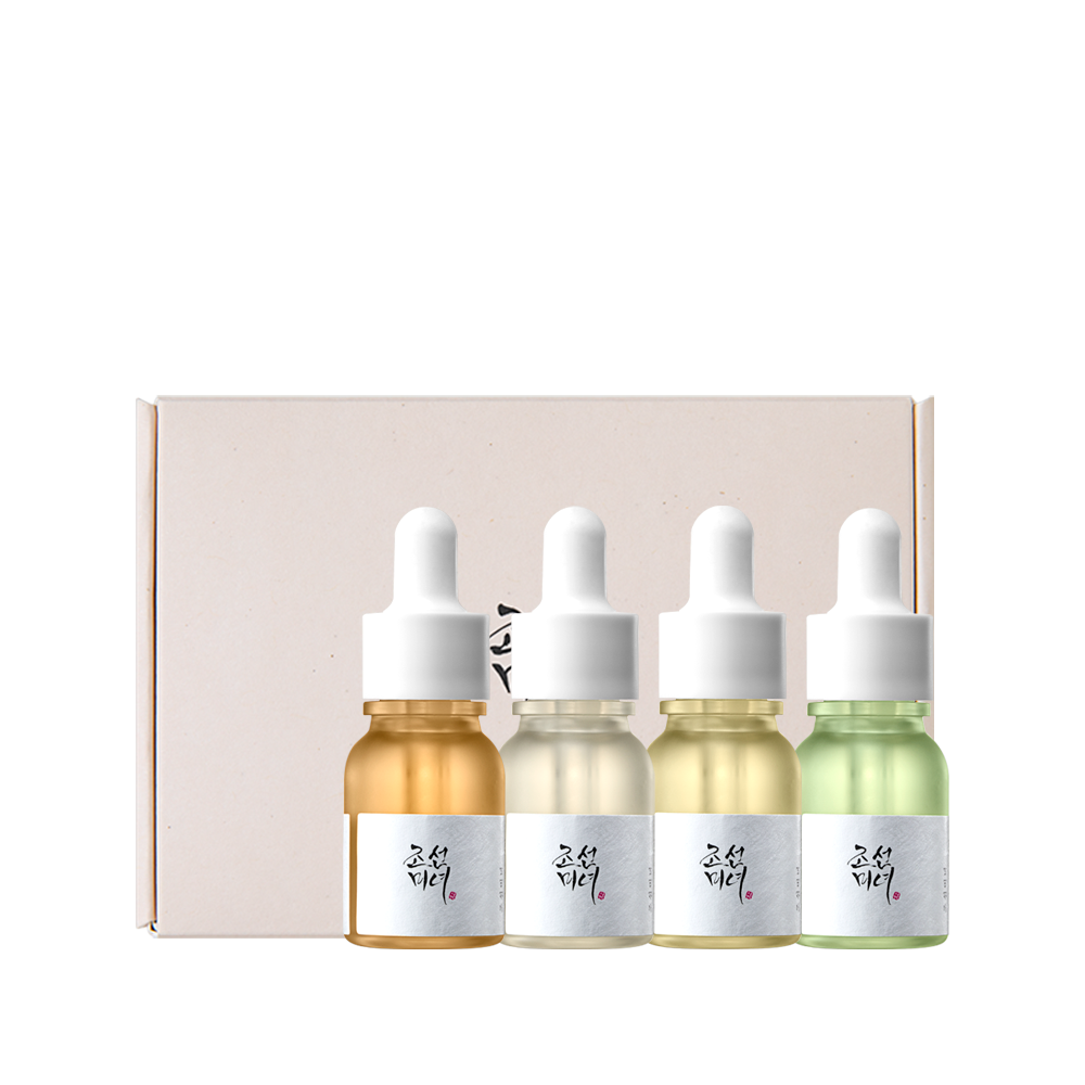 Hanbang Serum Discovery Kit(Revive Serum : Ginseng+Snail Mucin 10ml+Glow Deep Seum : Rice +Alpha Arbutin 10ml+Glow Serum : Propolis+Niacinamide 10ml+Calming Serum : Green tea+Panthenol 10ml)