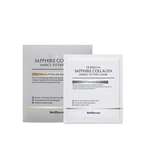 WellDerma - Premium Sapphire Collagen Impact Fitting Mask 4ea