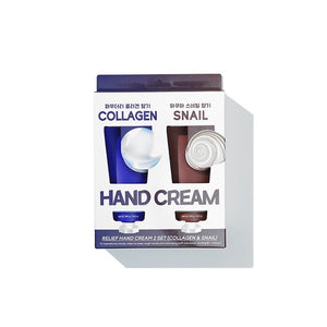 TENZERO RELIEF HANDCREAM 2 SET(Collagen,Snail) - 100 g x 2 SET(Collagen,Snail