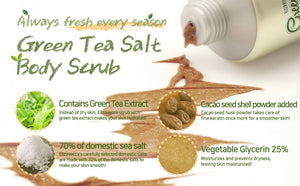 Greentea Salt Body Scrub (300g)