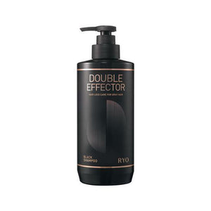 Double Effector Hair Loss Care for Gray Hair Black Shampoo 543ml